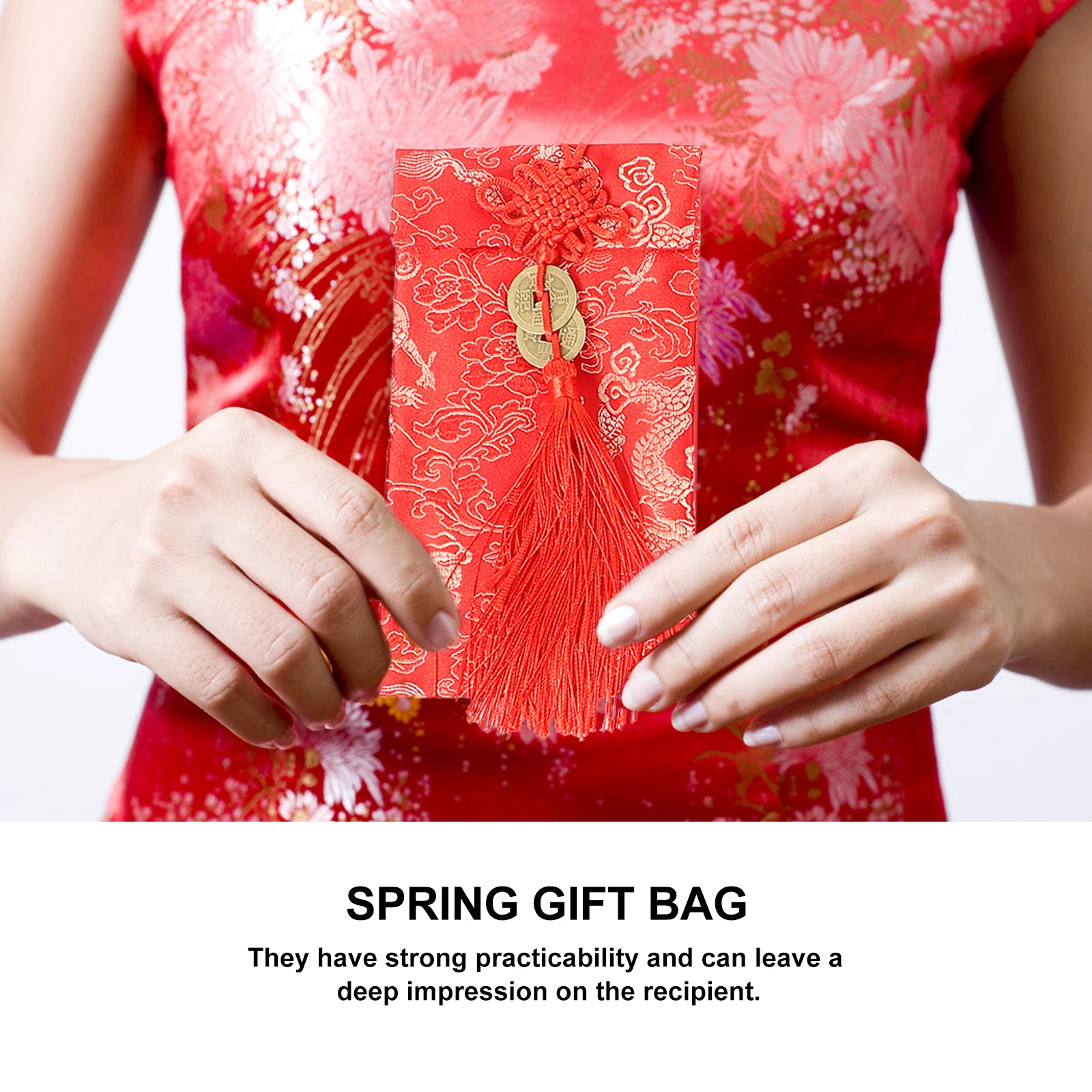 

4 Pcs Red Envelope Bag Party Gifts Envelopes Chinese Style Packets Spring Money Bags