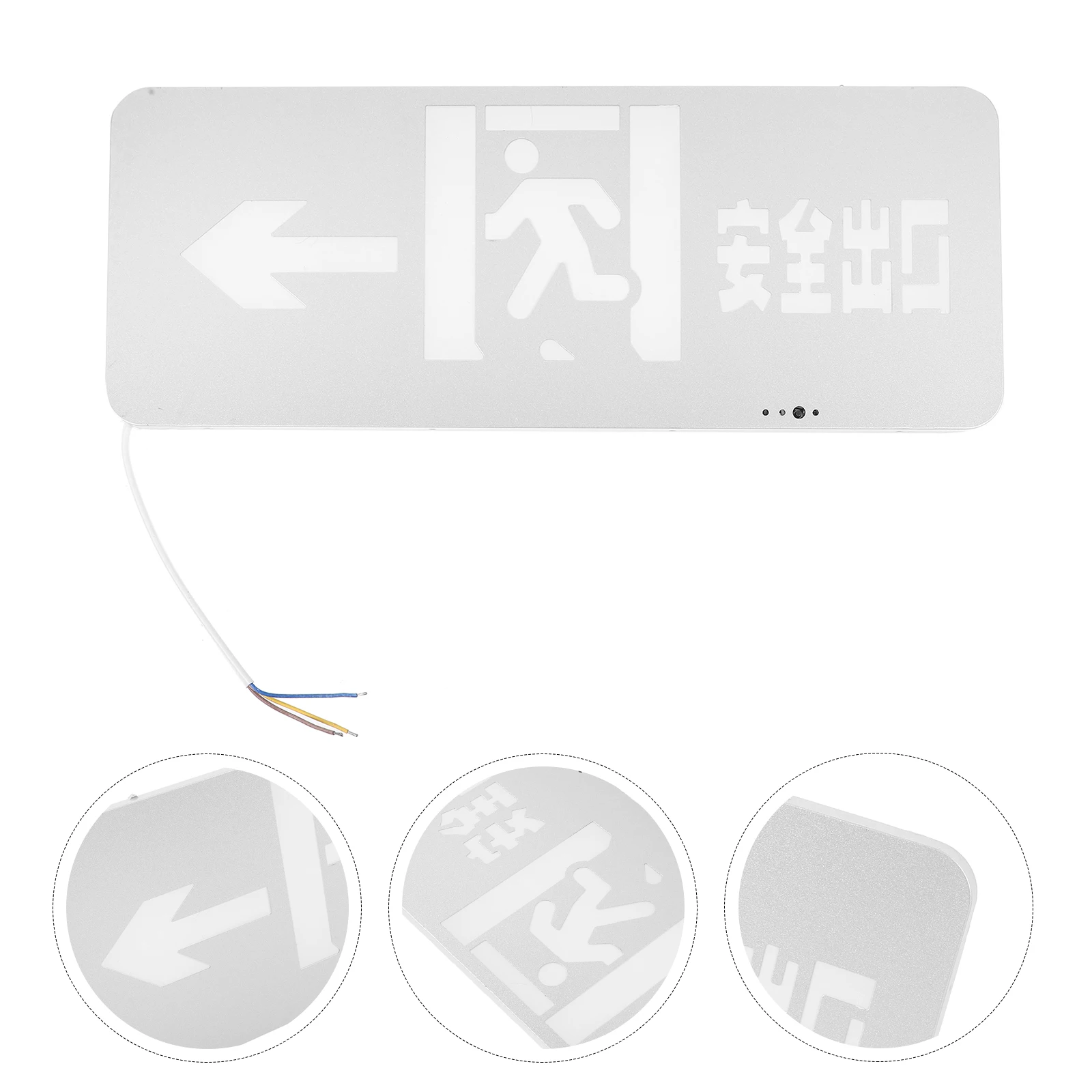 

Safety Exit Indicator Light Wall Emergency Led Lights The Sign Stainless Steel Vertical