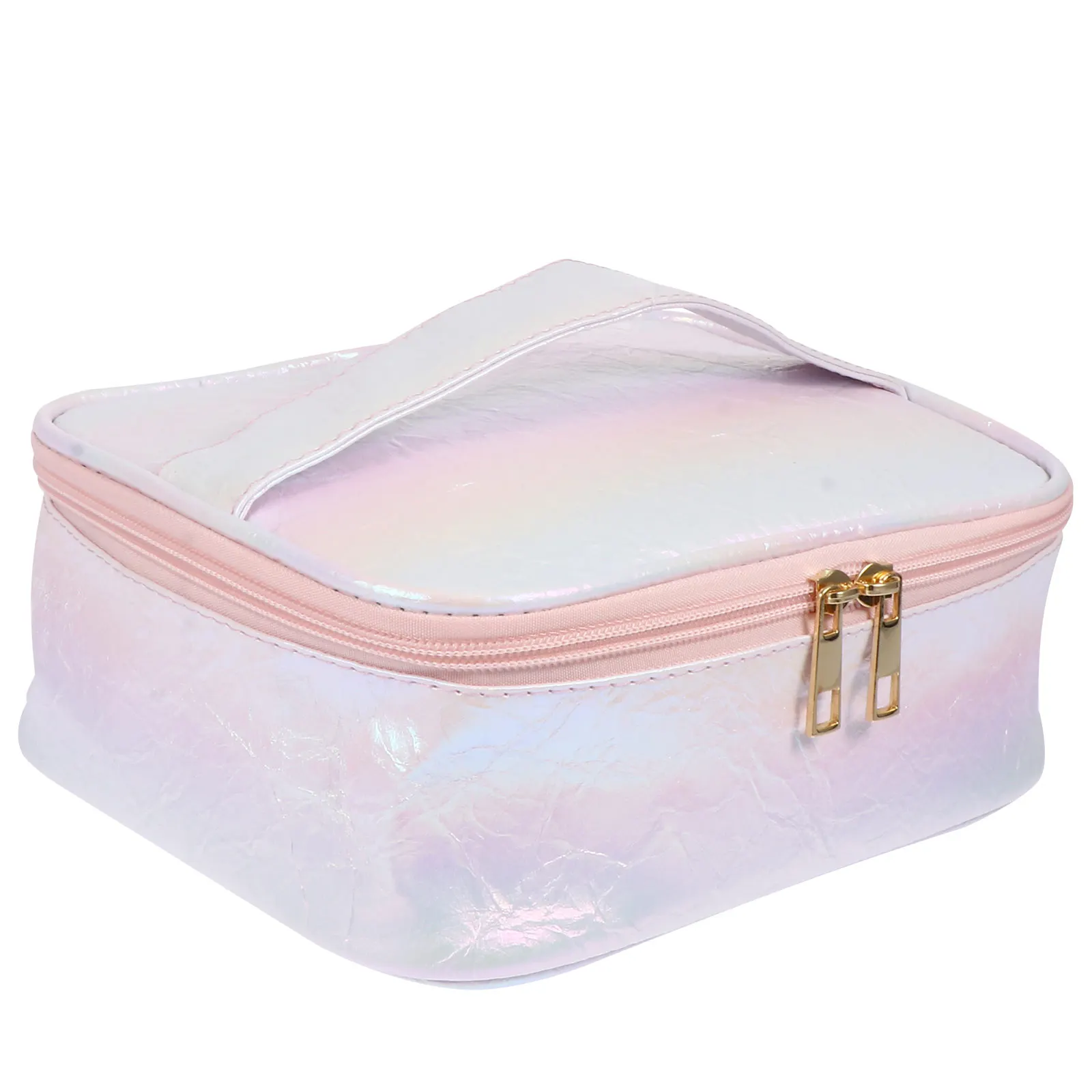 

1pc PU Organizer Transparent Container Personal Care Portable Makeup Case Travel Wash Bag Personal Care Bag