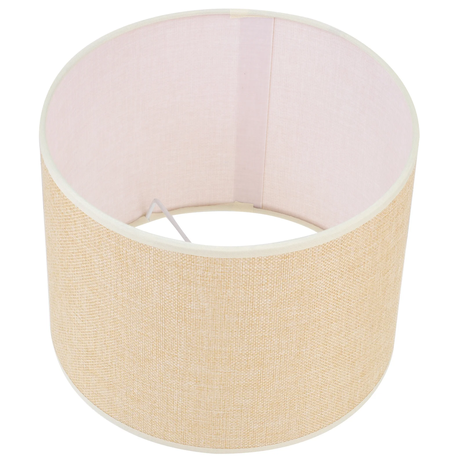 

1pc Linen Cloth Lampshade Cylindrical Design For Bedroom Living Room Study Office Modern Dust-Proof Light Cover Home Decor