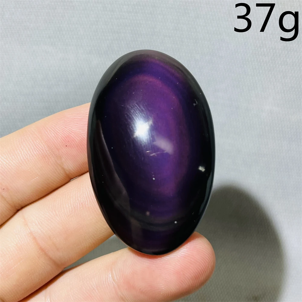 Natural Gemstone Colorful Palmstone Rainbow Obsidian Hand Polished Super Energy Home Room Decor Gift Spiritual Crystal Healing
