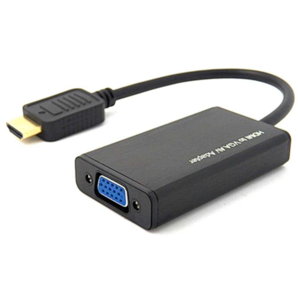 

HDMI to VGA cable converter, computer connected to projector monitor, high-definition extended screen video adapter