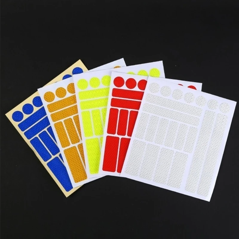 Universal Reflective Warning Sticker Body Reflective Sticker Car Safe Driving At Night Honeycomb Reflective Tape Sign