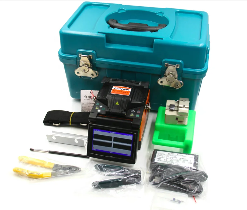 Optical Fiber Fusion Splicer DVP760 FTTH Fiber Optic Splicing Machine DVP-760 H fusion splicer optical fiber welding machine