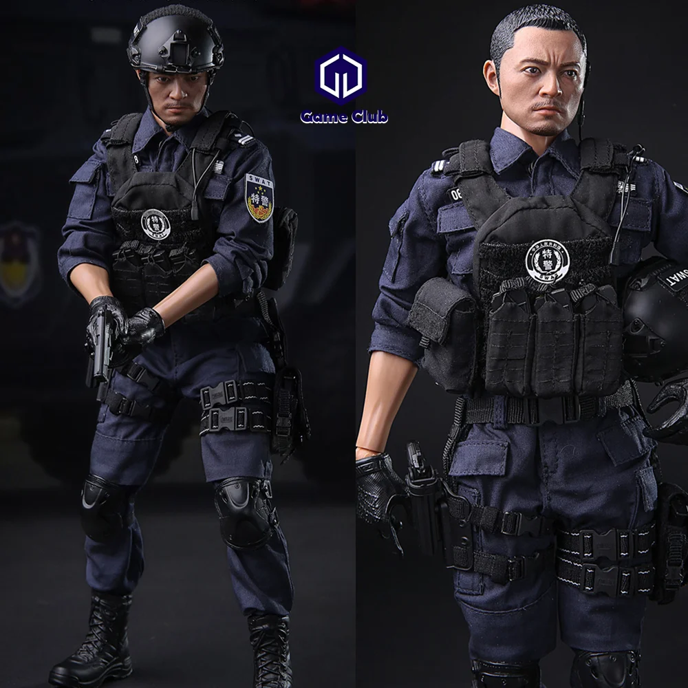 In Stock MINITIMES M026 1/6 Scale Chinese Special Police Special Forces Bulletproof Equipment Full Set 12in Action Figures Model