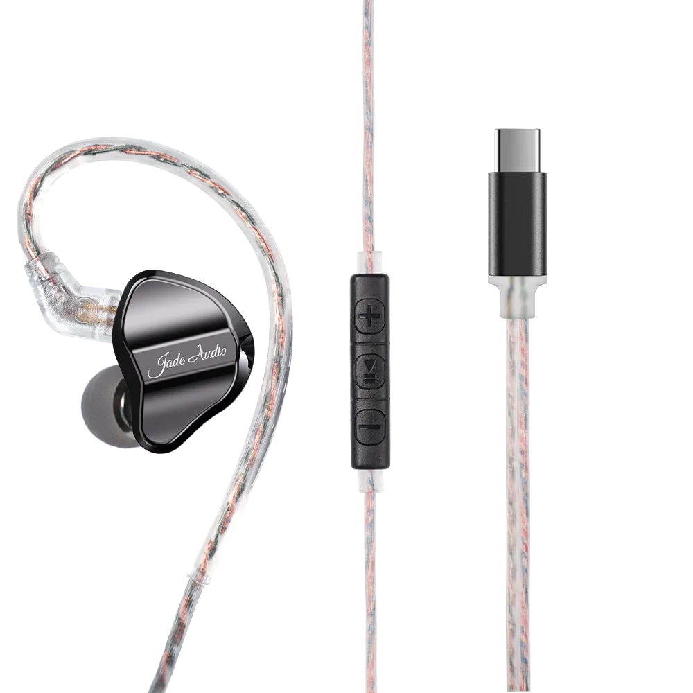 FiiO JD1 auricular intrauditivo controlador dinámico de alto rendimiento Monitor intrauditivo IEM HIFI auriculares estéreo de graves TYPE-C de 3,5 MM con micrófono