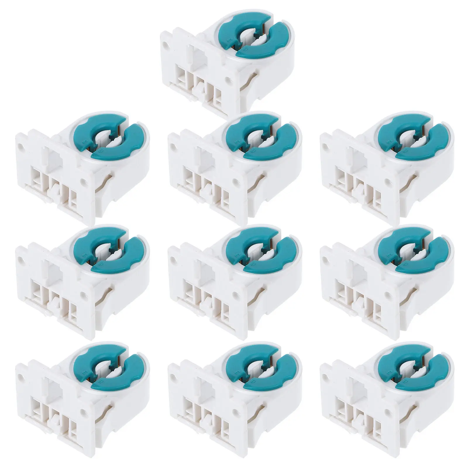 

10 шт. патронов для люминесцентных ламп T8, светильников-решеток, для офисов, коммерческих помещений, школ, заводов, мастерских, потолочных светильников