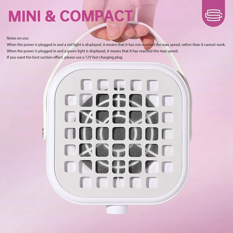 BAAG-مسمار مسحوق جامع صغير C نوع مجمع الغبار مروحة مكنسة كهربائية قوية مانيكير باديكير أداة