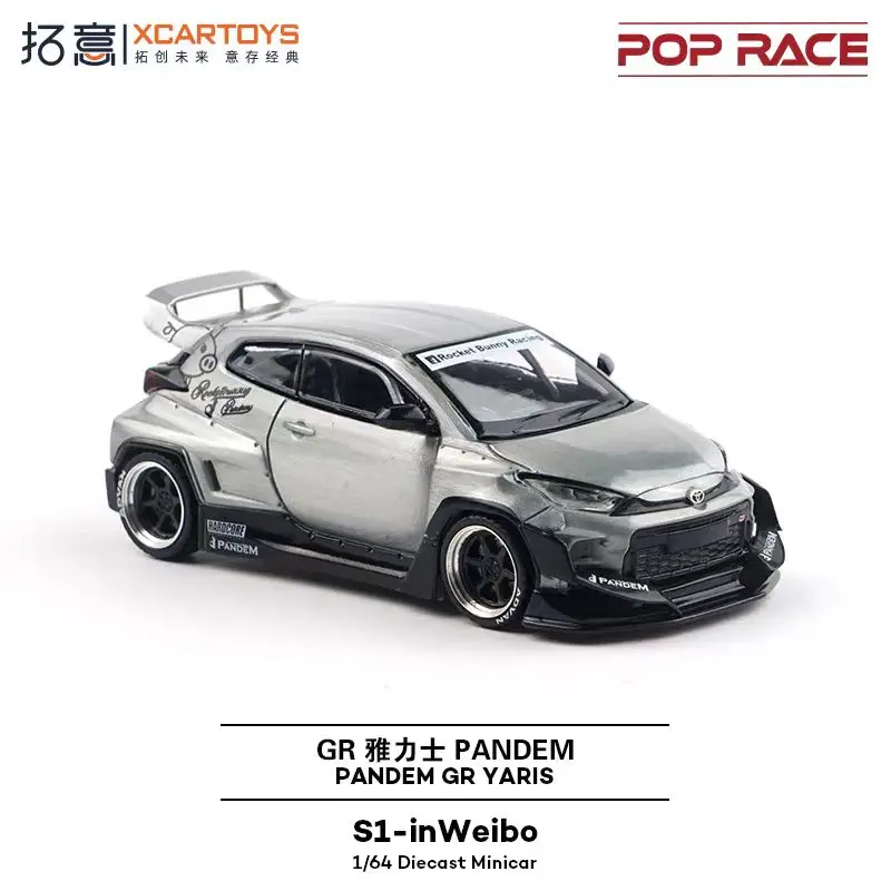 Toy Car PopRace Xcartoys GR Pandem GR Yaris 1:64 (Metal & Plastic