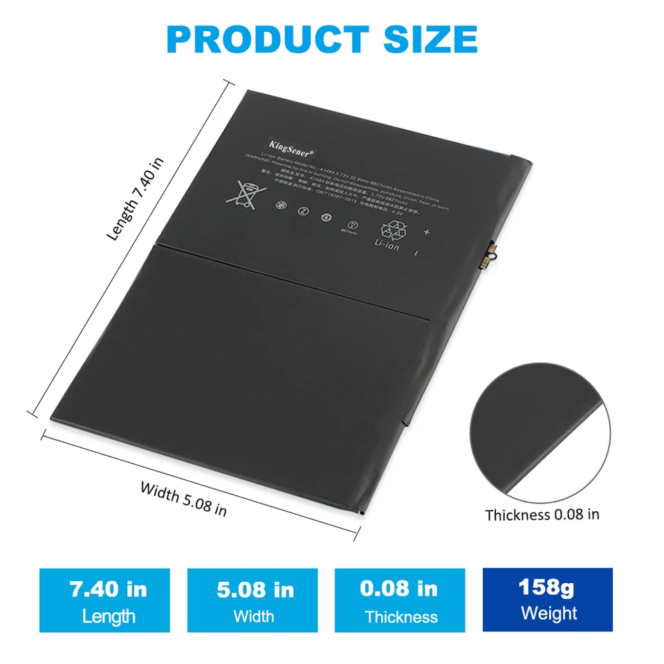 8827mAh iPad Air 1 Battery A1484