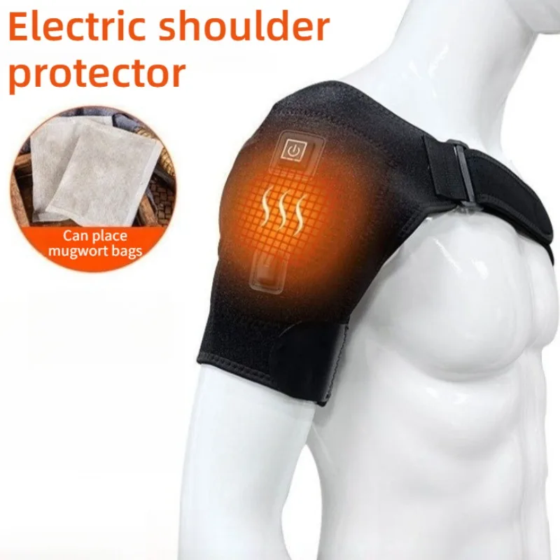 

Electric Heating Shoulder Massager Rechargeable Adjustable Wireless Physiotherapy Shoulder Massage Professional Massage Device