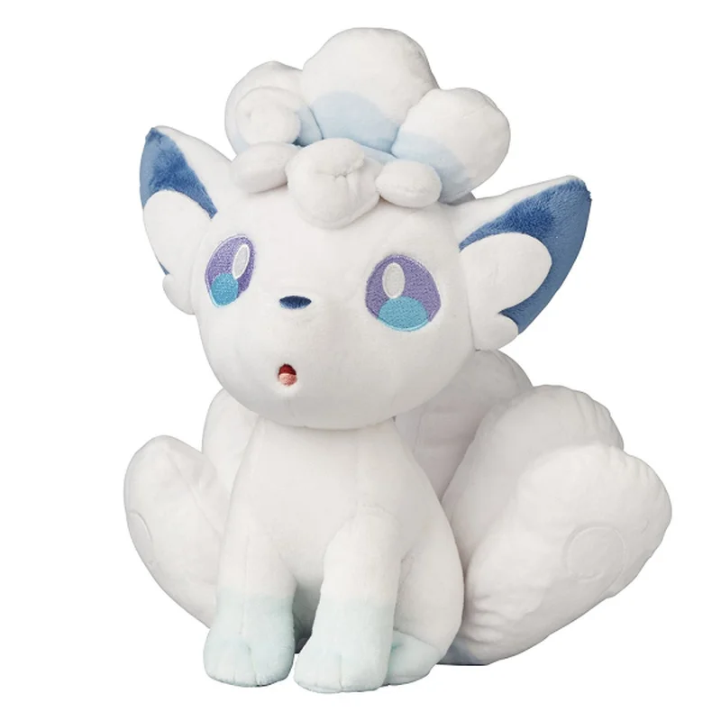 

Anime Cute Plush Toys Pokemon Alola Region Glaceon Eevee Six Tailed Fox Plush Stuffed Doll Gifts Toys Room Decoration Kids Gifts
