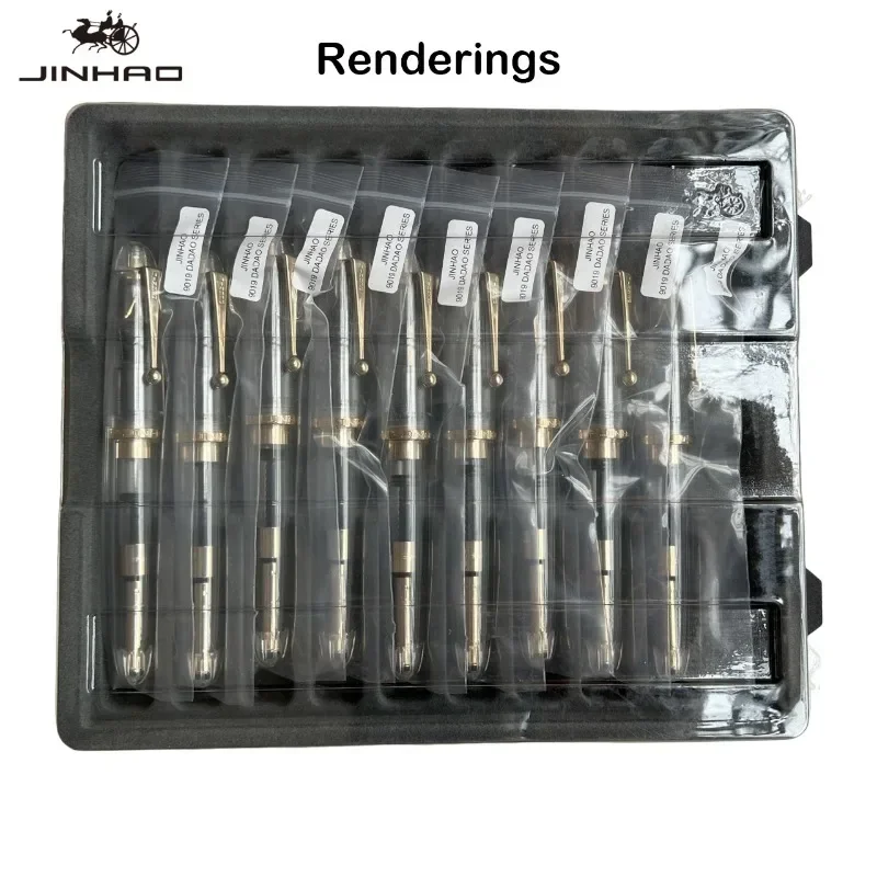 5/10 Hold JINHAO Transparent Plastic Fountain Pen Case Collect and Display Storage Box School Office Supplies Korean Stationery