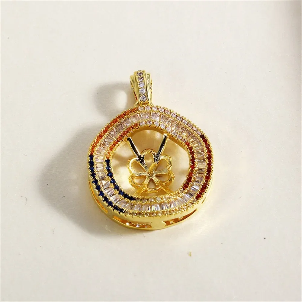 DIY Gold-Plated Pearl Pendant Setting, Handmade Jewelry Crafting Accessories Jewelry Findings No Pearl No Chain