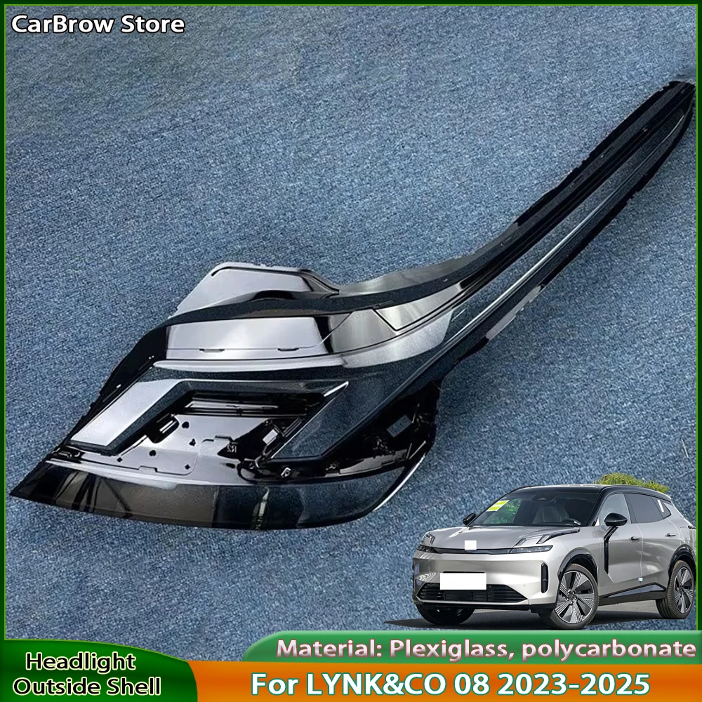 

Transparent Mask Headlamp Lamp Shell For LYNK&CO 08 2023-2025 Front Headlight Cover Replace Original Lampshade Plexiglass