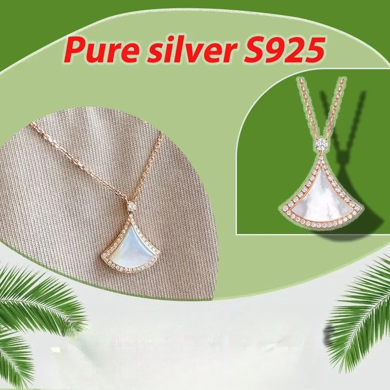 

High end fashion diamond studded necklace with elegant temperament, pure silver S925 high-end necklace, Diva's Dream series