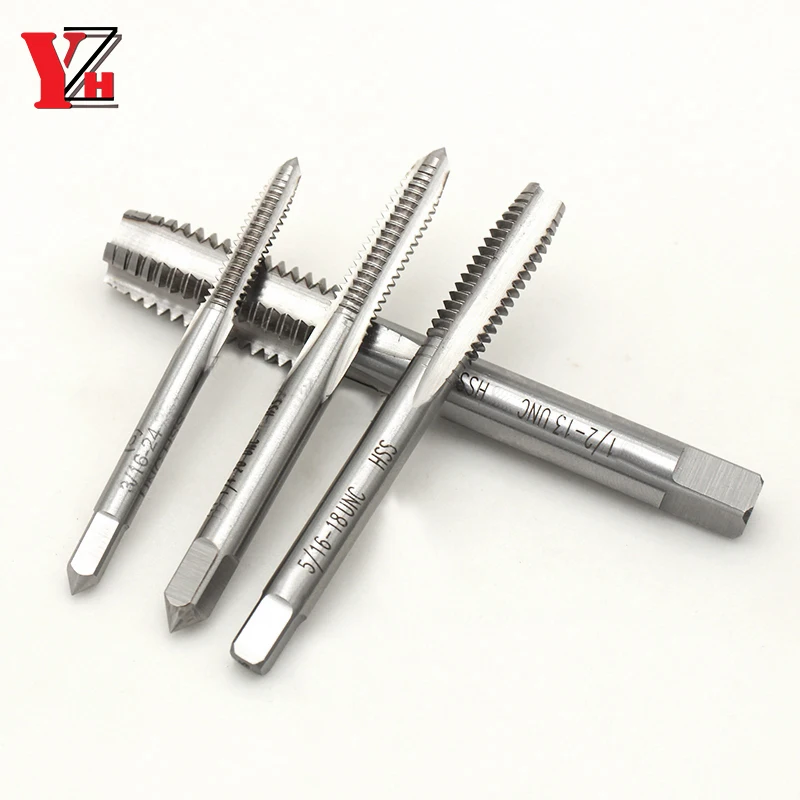 Imagem -02 - Hss Tap American Standard Unc Unf Unef un Uns Parafuso de Rosca de Flauta Reta 080 256 440 4-48 5-40 5-44 632 6-40 4