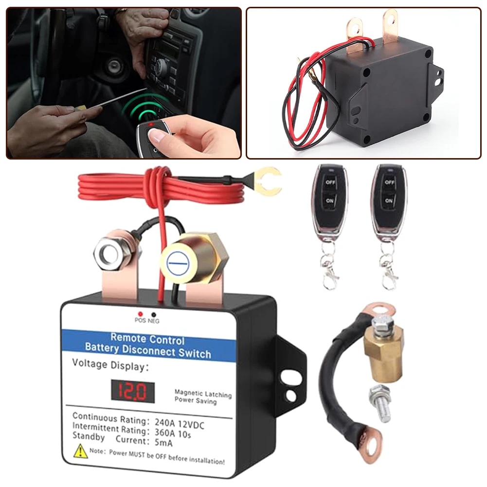 Package Content DC A Battery Isolator Switch Wireless Remote Control Keys Anti Theft Disconnect Switch Cars Cars