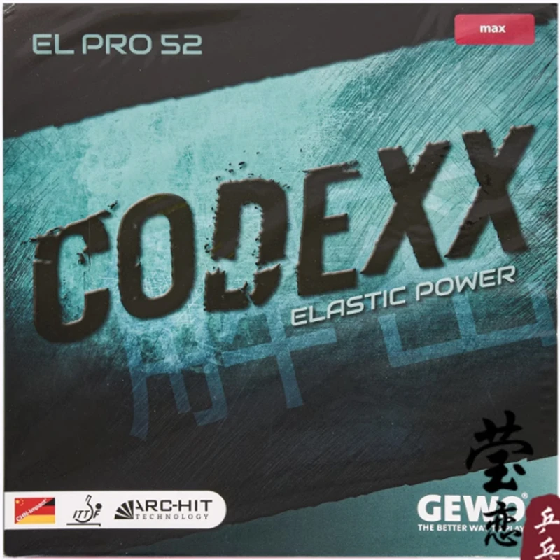 GEWO CODEXX EL PRO 52 53 54 55 مطاط تنس الطاولة سوبر حدد البثور في الهجوم السريع مع حلقة بينج بونج المطاط مضرب #2