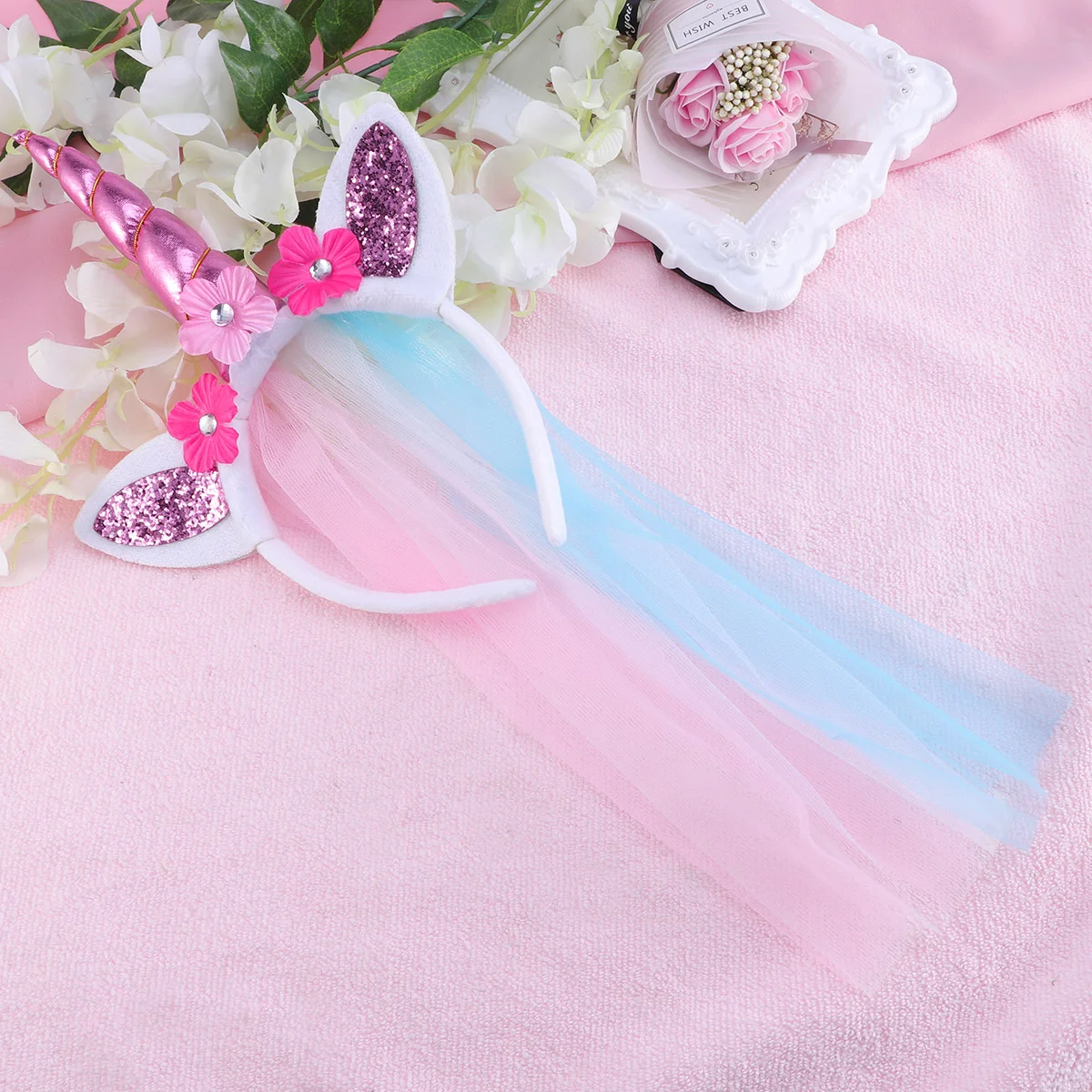 

Fashion Headdress Hair Band Accessories Headwear for Kids Unicorn Headband Ribbons