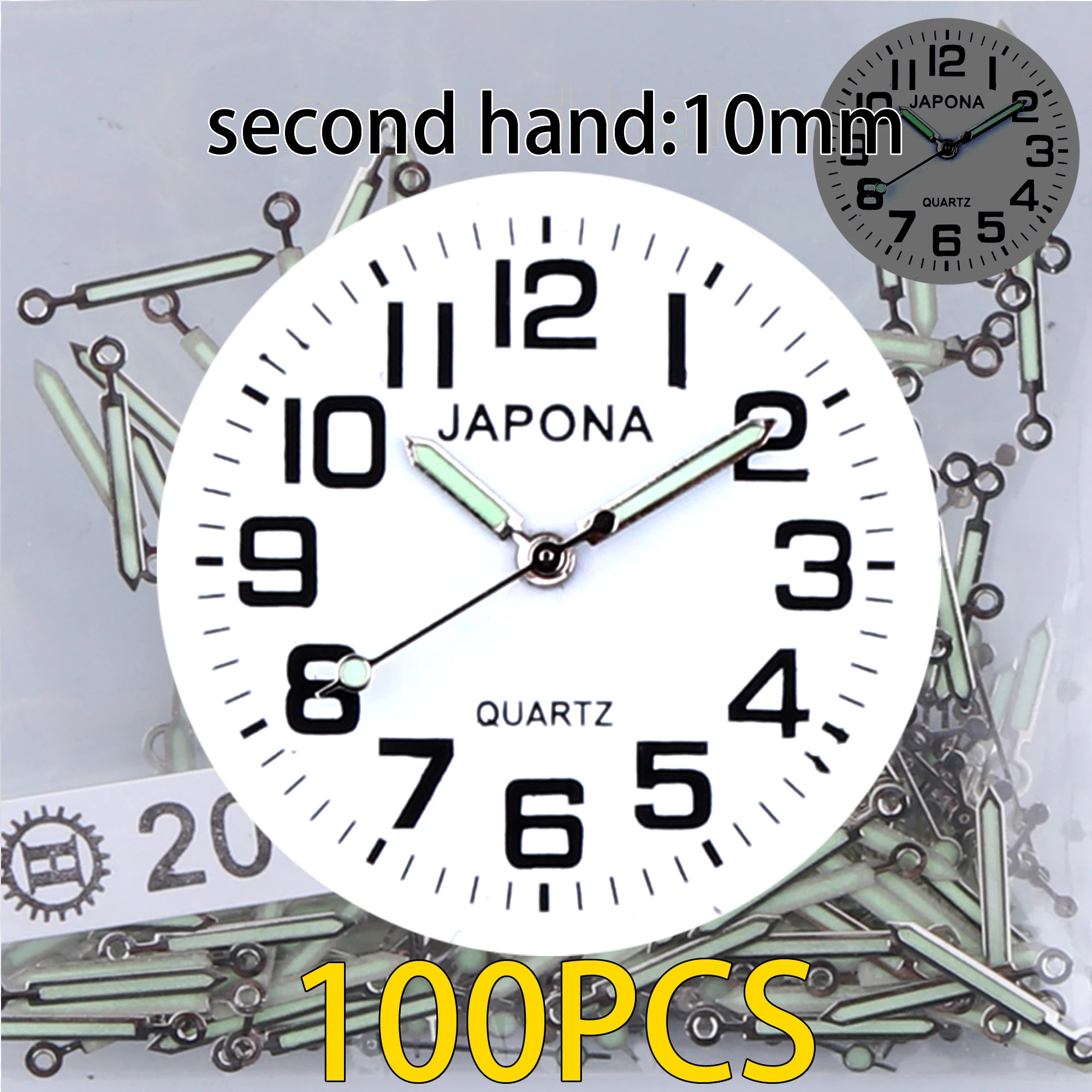 100pcs watch hands noctilucent Watch hand Watch pointer 2035 applicable PC21 hand sl68 hand gl68 hand sl39 hand