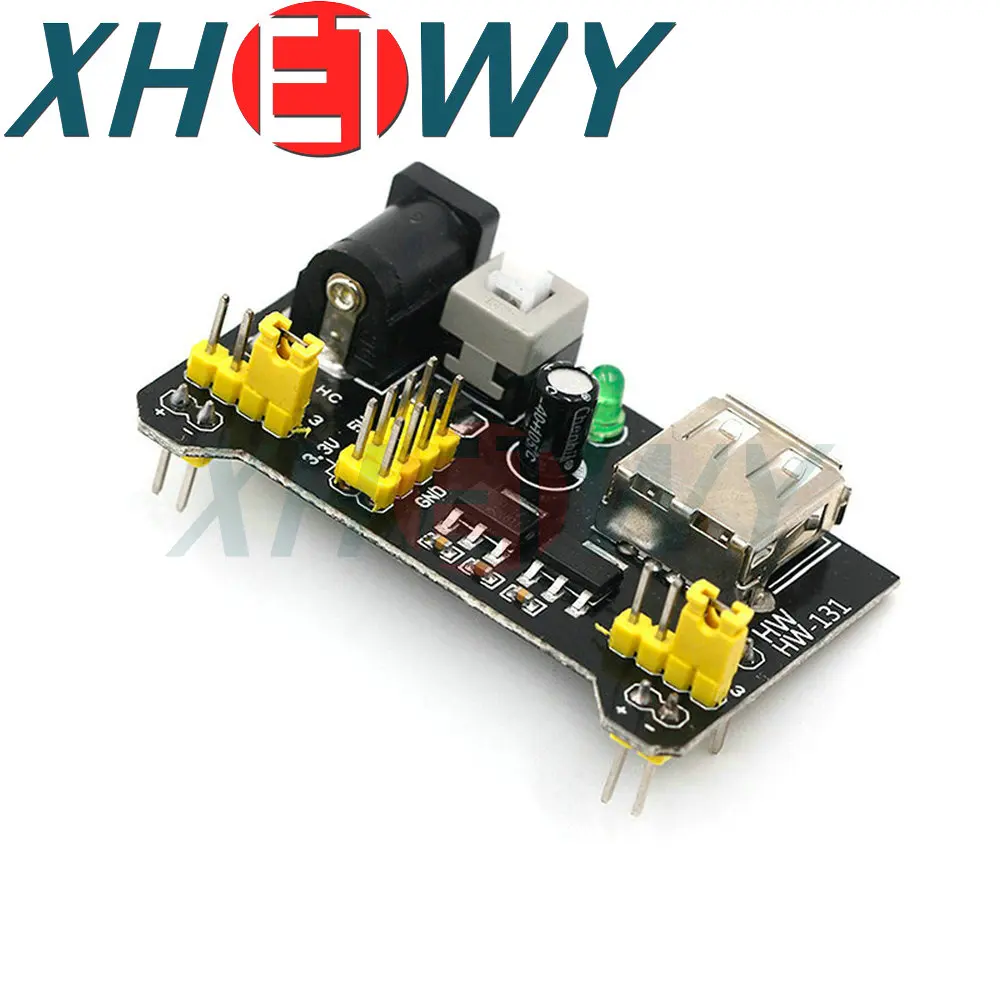 Mb102 Breadboard Dedicated Voedingsmodule Mini Micro Usb Zwart Wit 2 Way 3.3V 5V MB-102 Soldeerloze Broodplank