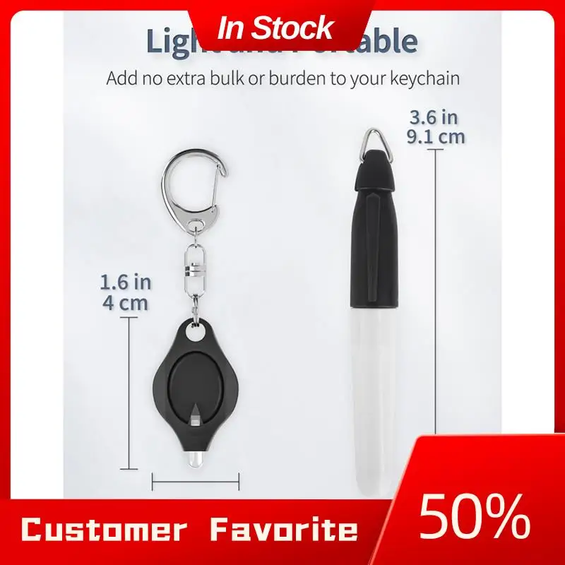 AT03 Top Mini Keychain Flashlights & Permanent Marking Pens Set Portable 12 Lumen Battery Powered LED Torches And Marker Pens Se