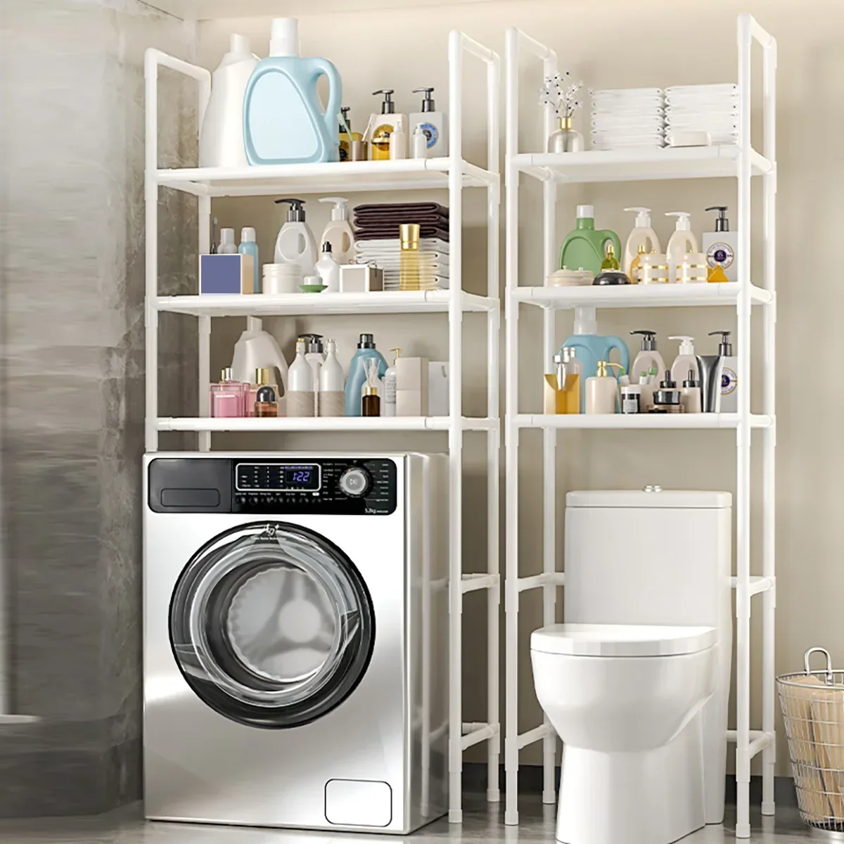 Bad Lagerung Rack platzsparende Ständer Halter Multifunktionale Boden Typ Wc Lagerung Racks Mehrschichtige Waschmaschine Regal