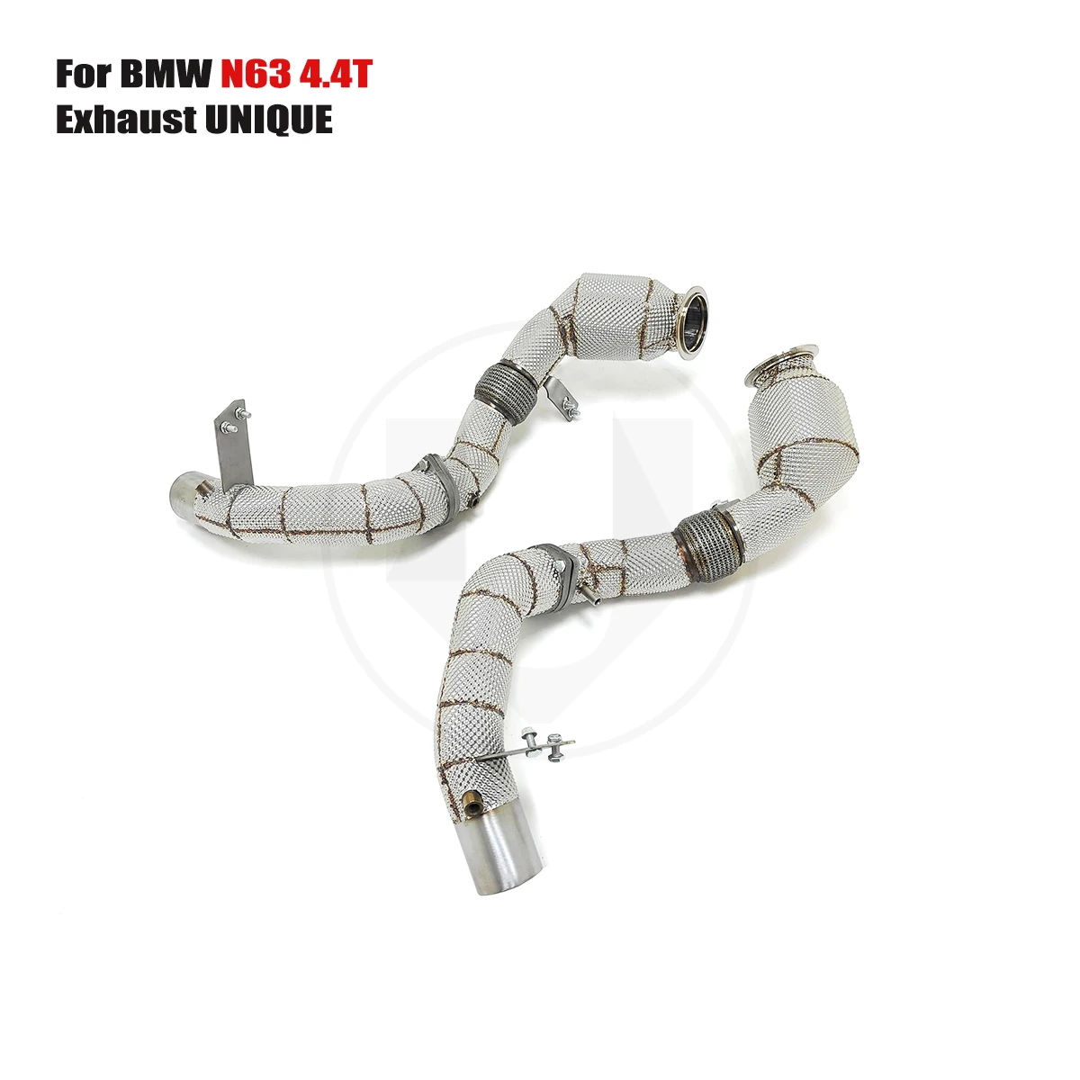 UNIQUE For 2017-2023 Bmw G30 G31 m550i S63 4.4T With insulator downpipe With cat/without cat exhaust pipe