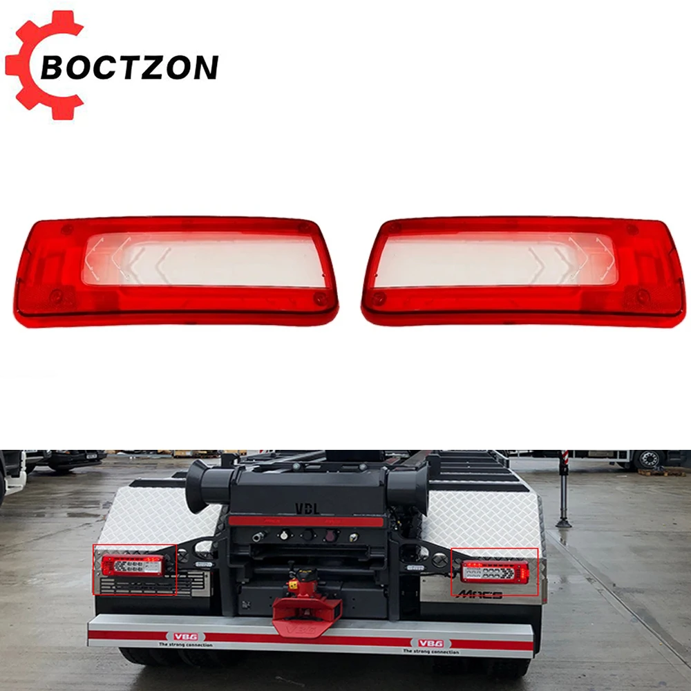 1pc caminhão 24v led cauda lâmpada lente capa para volvo caminhão fmx 500 fh12 fm12 fh16 82483074 82483073 21735299 luz traseira lente capa