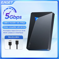 Eaget Portable External Hard Drive 5Gbps SATA HDD 1TB 4TB 5TB LED Hard Disk USB3.0 External HD Compatible for SamSung PC Mac