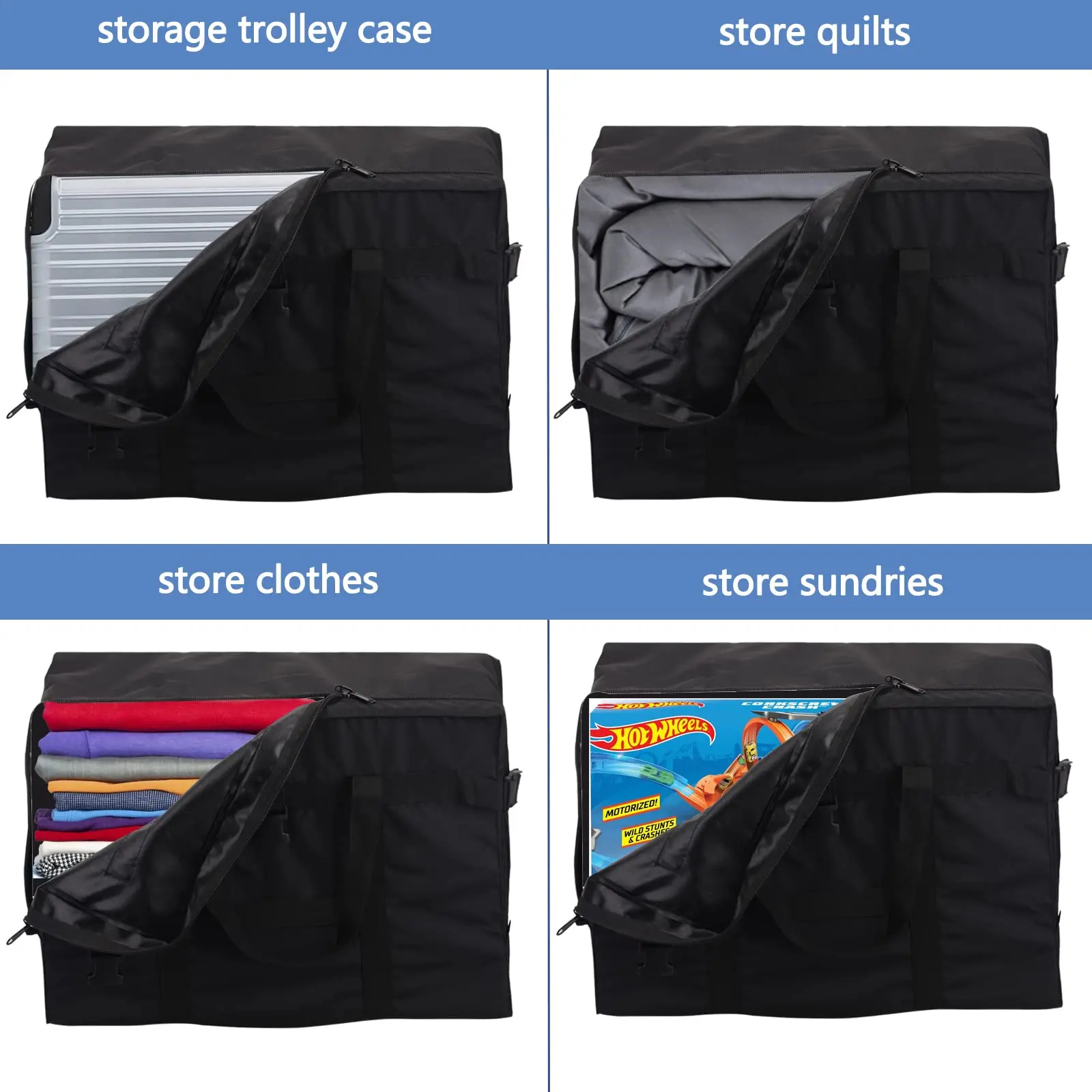Große Faltbare Wasserdichte Reisetasche Langlebige Handgepäcktasche Platzsparendes Design für Gepolsterte Koffer – Detail 1
