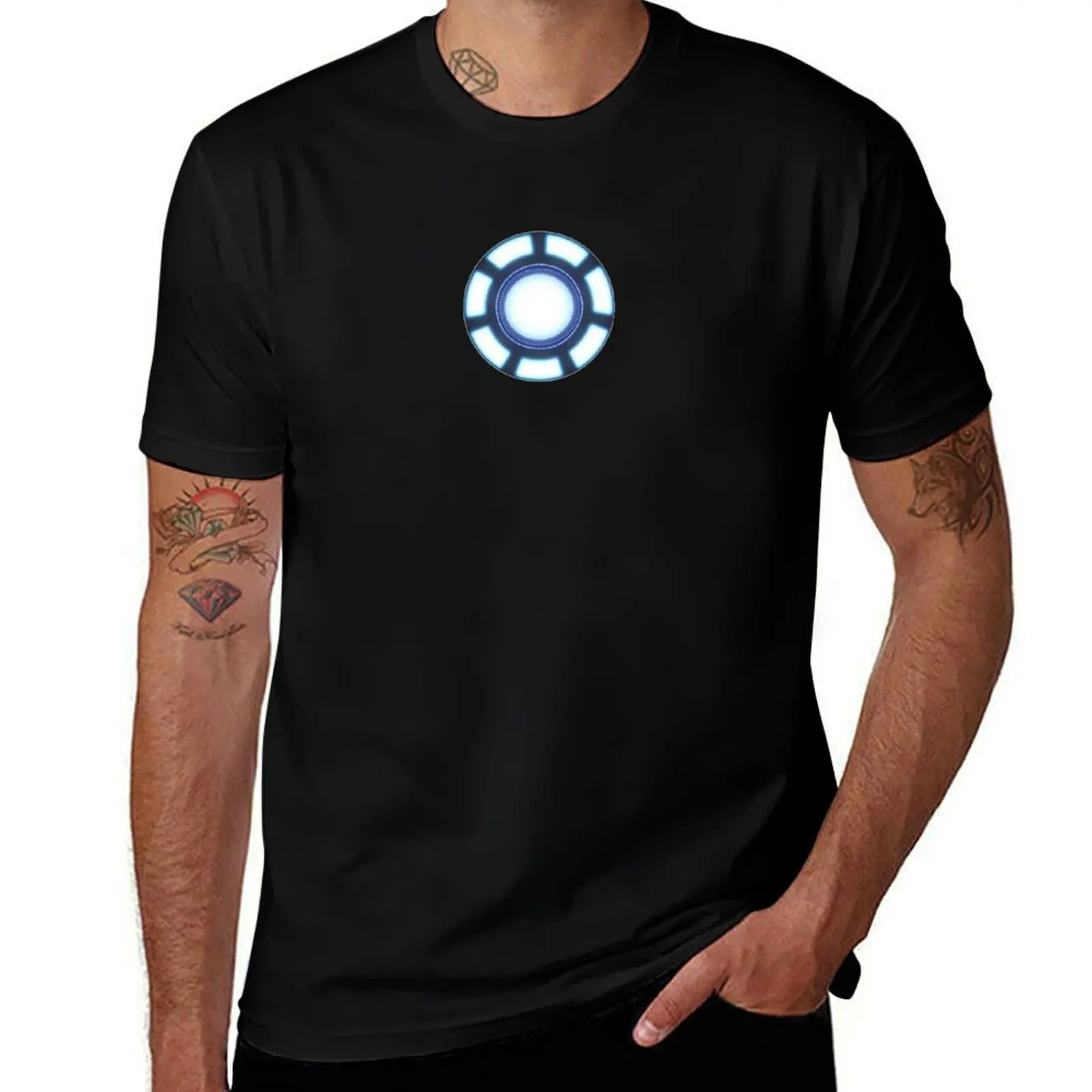 Arc Reactor Tony T-Shirt Fashion Print Casual Short Sleeve