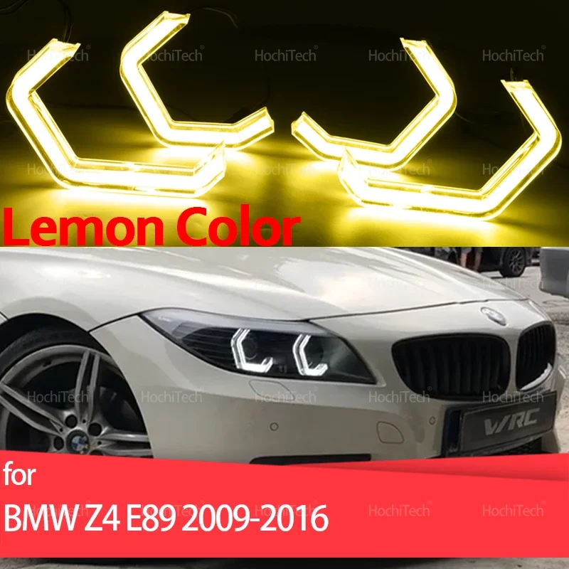 

Для BMW Z4 E89 SDrive18i 20i 23i 28i 30i 35i 2009-2016 Отличный дневной свет Лимонно-желтый M4 Стиль Led Angel Eyes Комплект колец
