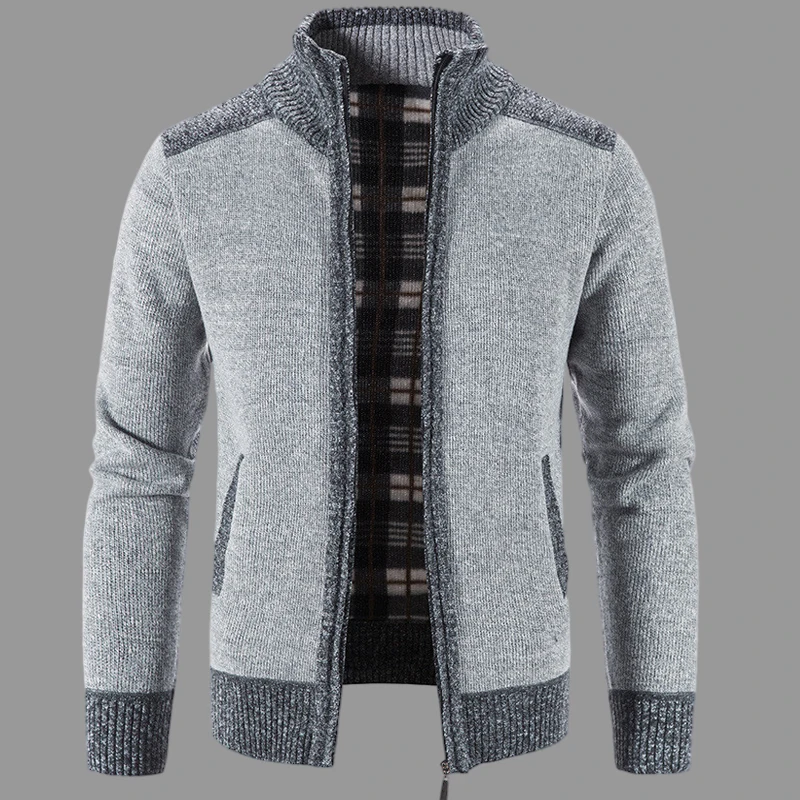 

Men's Winter Thick Fleece Sweaters Warm Knitted Sweatercoat Jackets Male Casual Knitwear Outwear Cardigan Coats Clothes