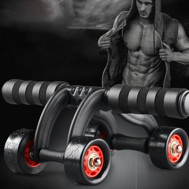 2/3 Roller Wheel Abdominal Exercise Home Gym Equipment for Men Women Strength & Abdominal Exercise Workout