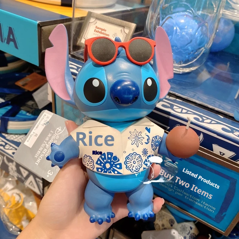 

Disney Lilo & Stitch Anime Figure Pirate Model Dolls Mini Decor Kawaii Decorative Collectible Children Toy Gifts