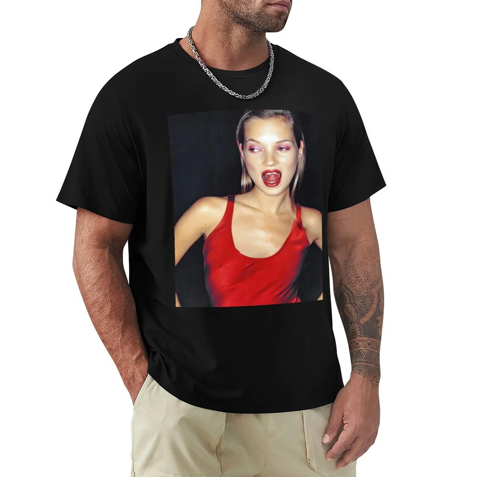 

kate moss T-Shirt shirts graphic tees animal prinfor boys sublime Men's t-shirts