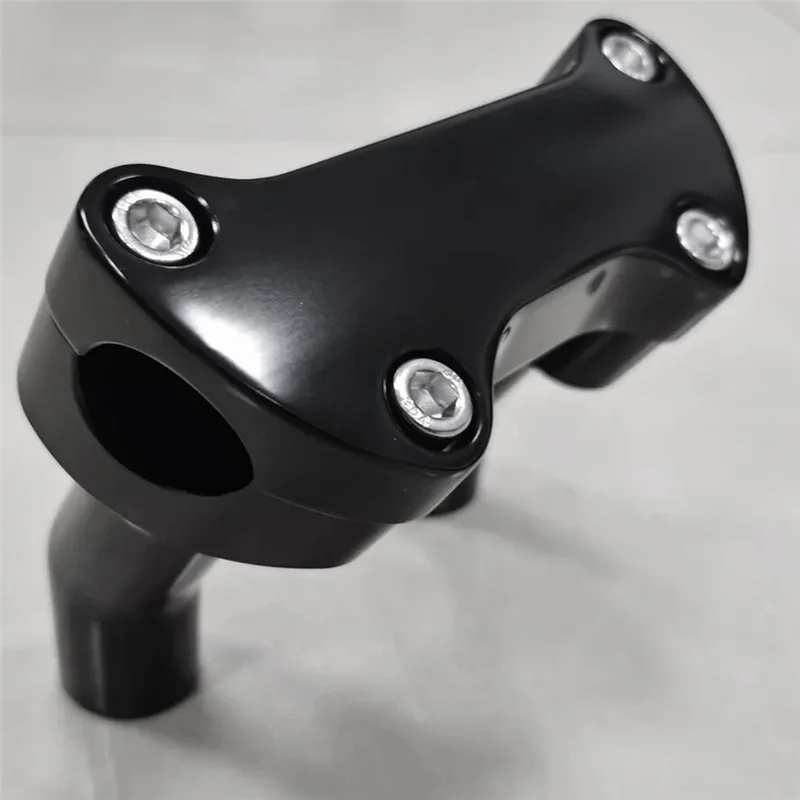 Black Top Cover 3.5 Inch Handlebar Risers Clamp For  Dyna Softail Sportster XL-T61C