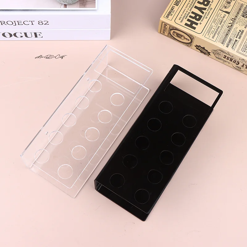 

1Pc Acrylic Marker Pen Holder Wall-Mounted Dry Erase Storage Rack with 10 Slots Classic Design for Office Suitable Pen Holder