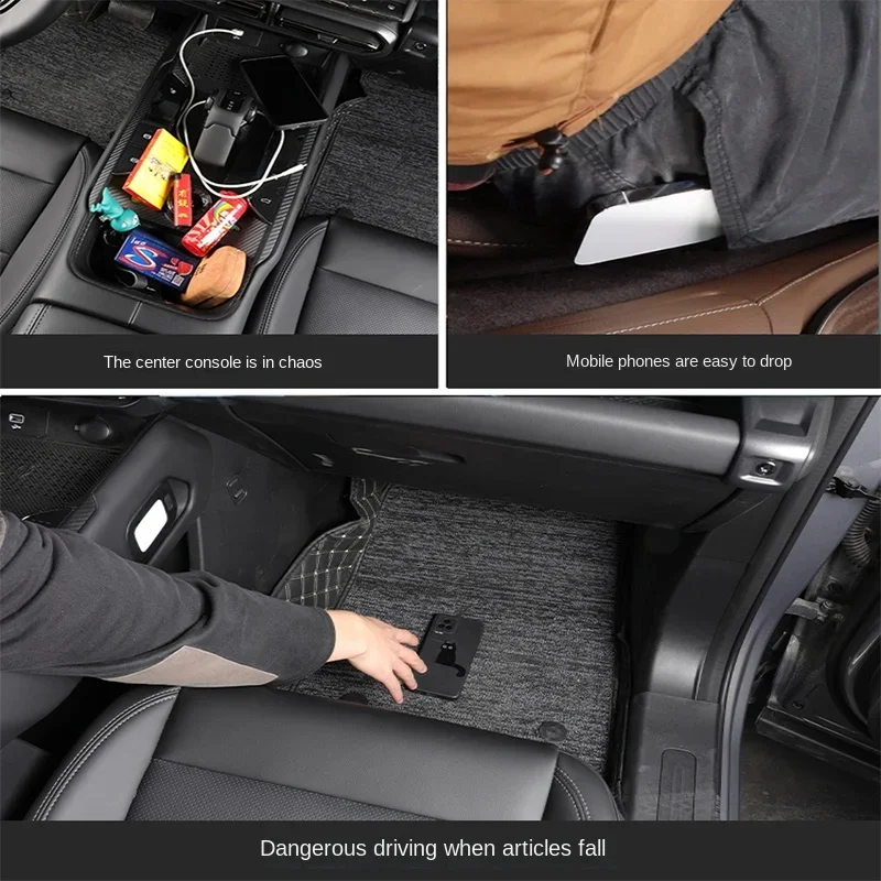 For BMW X3 E83 2003~2011 Car Seat Gap Storage Box Wallet Key Card Phone Holder Sundries Tidying Tray Organizer Case Accessories - view 6