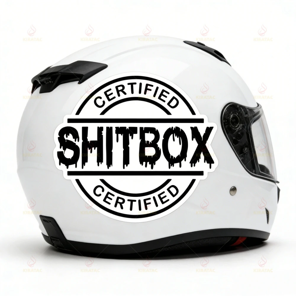 1PC Certified Shitbox Funny Car Sticker - Waterproof Vinyl Decal for Window Trunk Motorcycle Helmet Fairing Scooter view 6