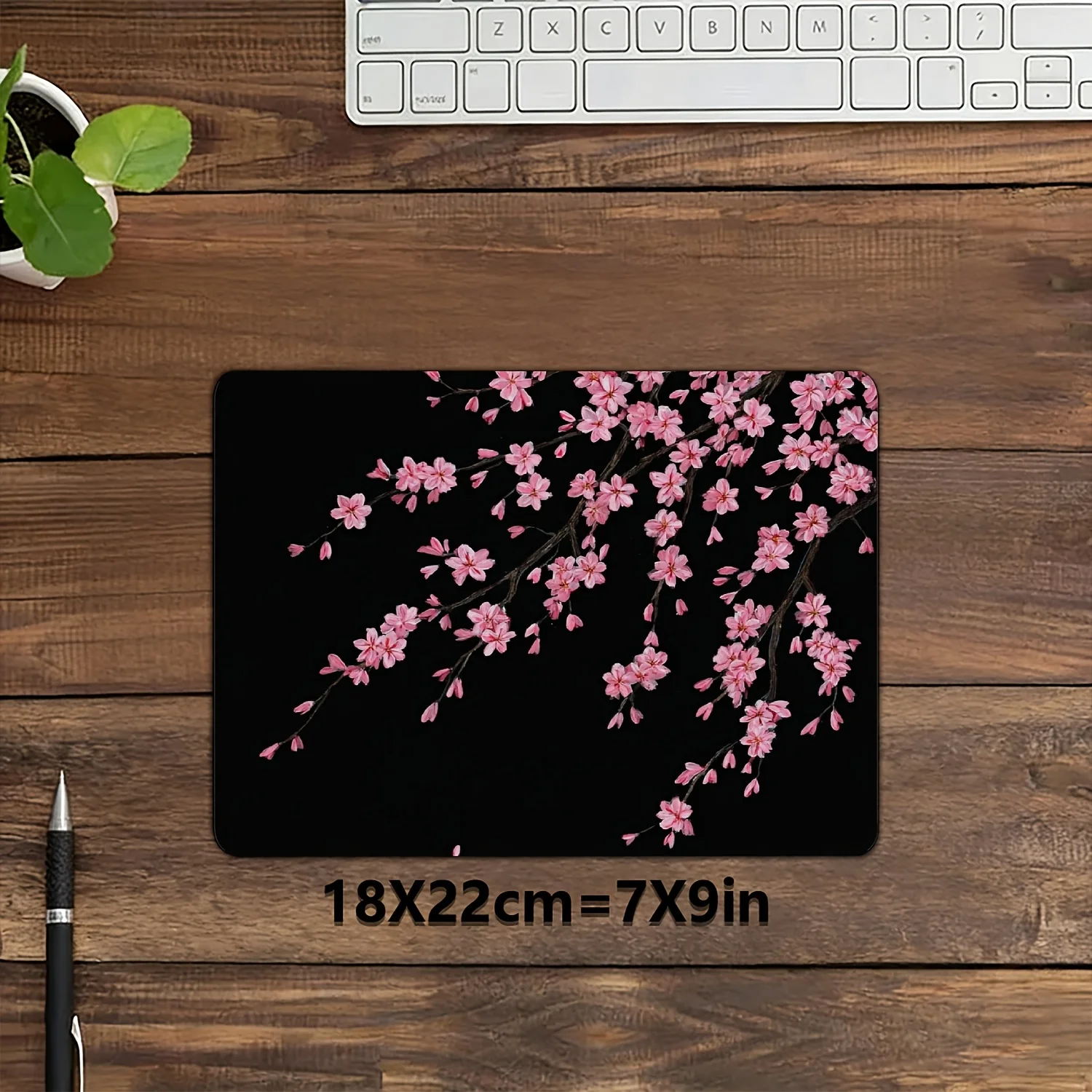 Esports Gaming Setup - Japanisches Anime-Kirschblüten-Mauspad, kompatibel mit PC/Laptop, rutschfeste