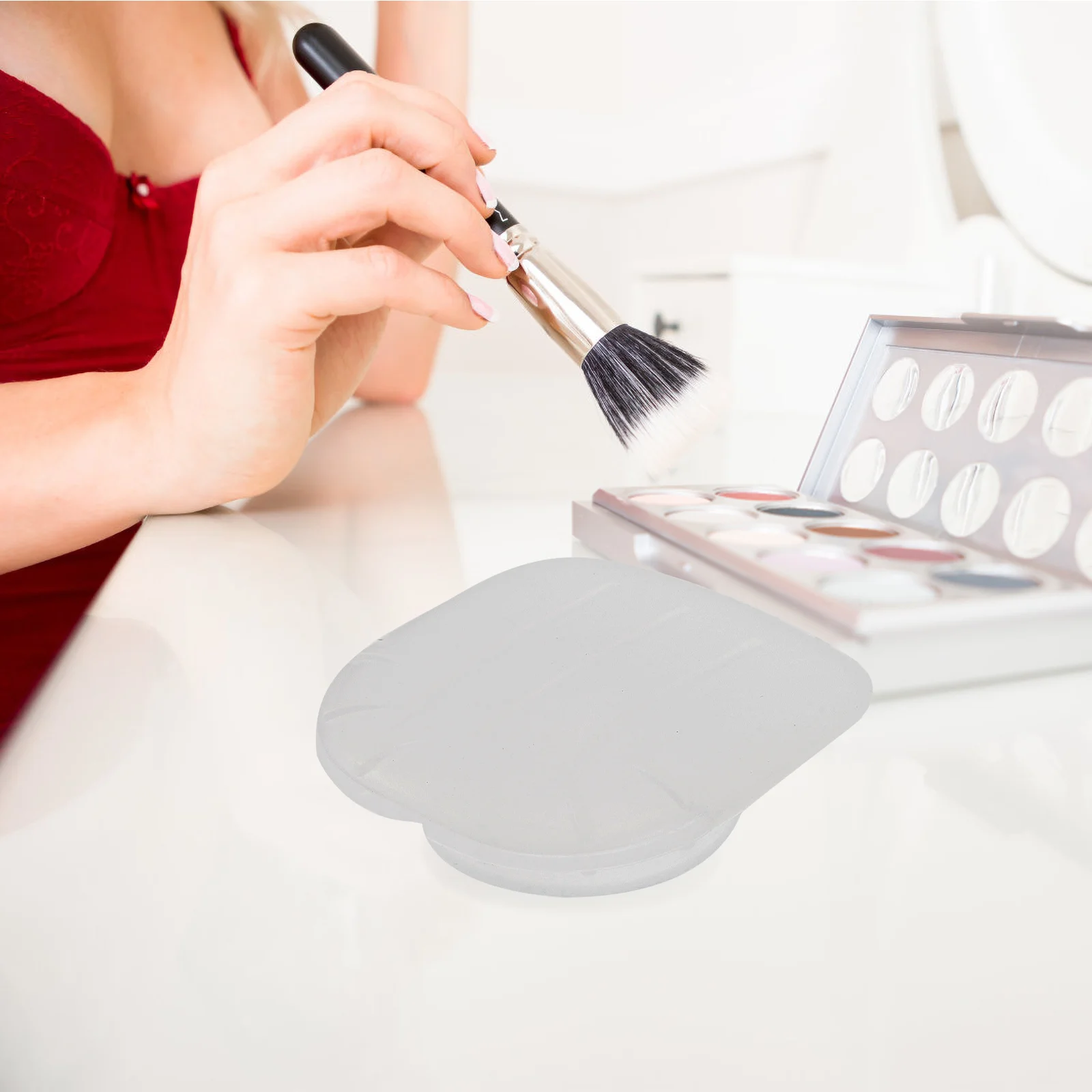 

4Pcs Silicone Facial Mask Brush Cover Anti-Lost Travel Protector Makeup Brush Head Sleeve Flexible Portable