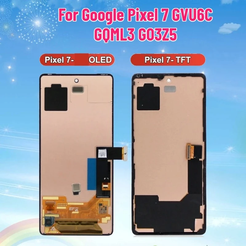 

TFT OLED-дисплей для Google Pixel 7 GVU6C GQML3 GO3Z5, сенсорный экран, запасная часть для замены дисплея Google Pixel 7