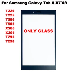 For Samsung Galaxy Tab A T290 T295 A7 T220 T225 T500 A8 X200 X205 Touch Screen Panel Tablet Front Outer LCD Glass Lens With OCA