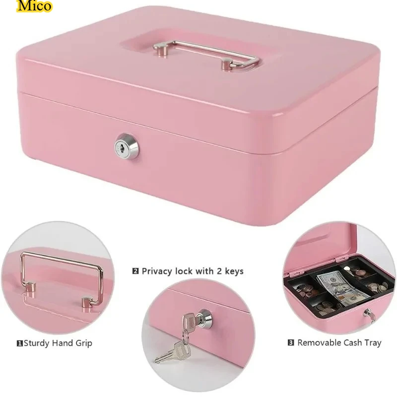 

Metal Safe Storage Box, Home Hidden Money & Key Organizer, Secure Jewellery Storage Case