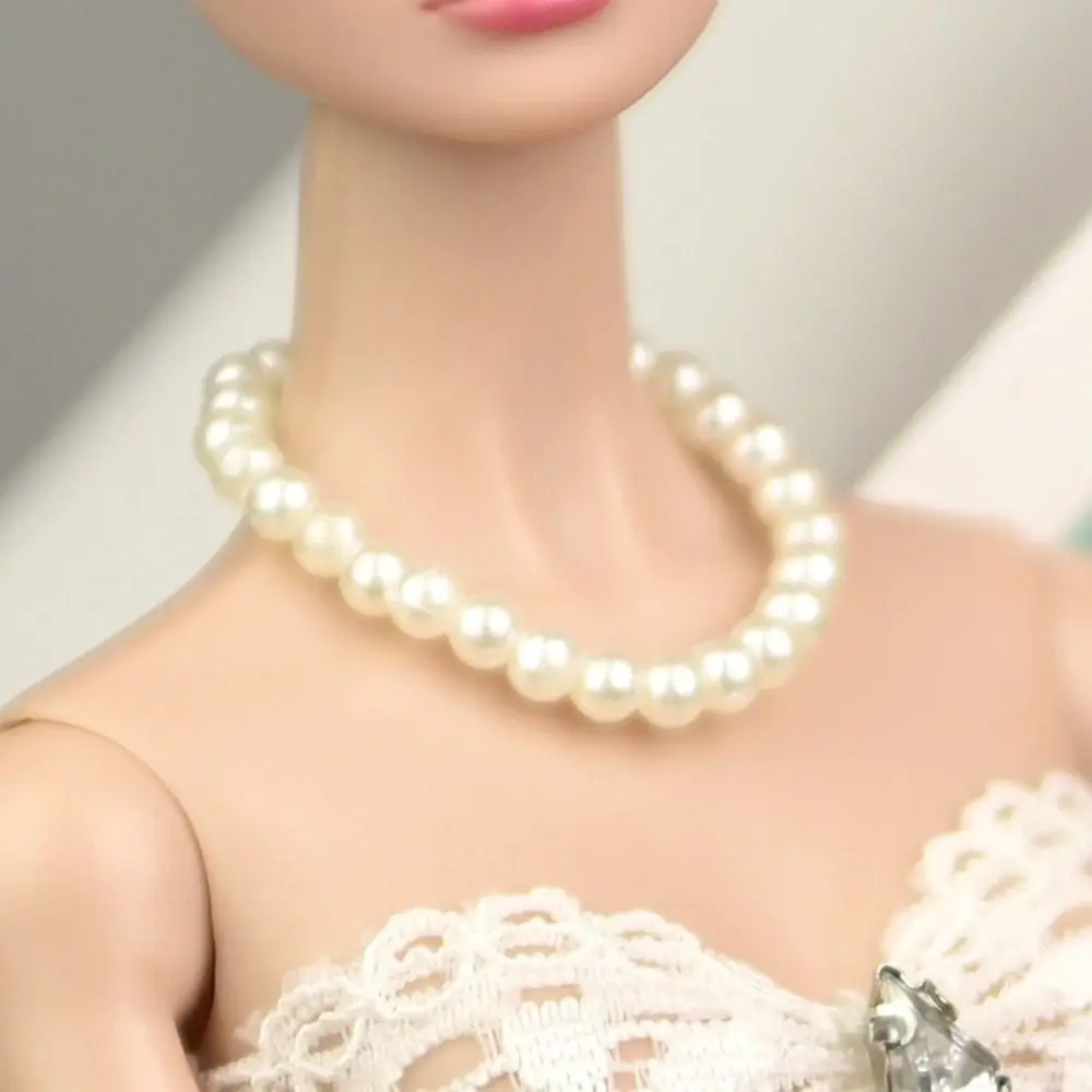 Adorable 1/6 BJD Doll Pearl Necklace Bracelet Girls Pretend Play Toy New Vinyl Baby Toy DIY Doll Accessories Children