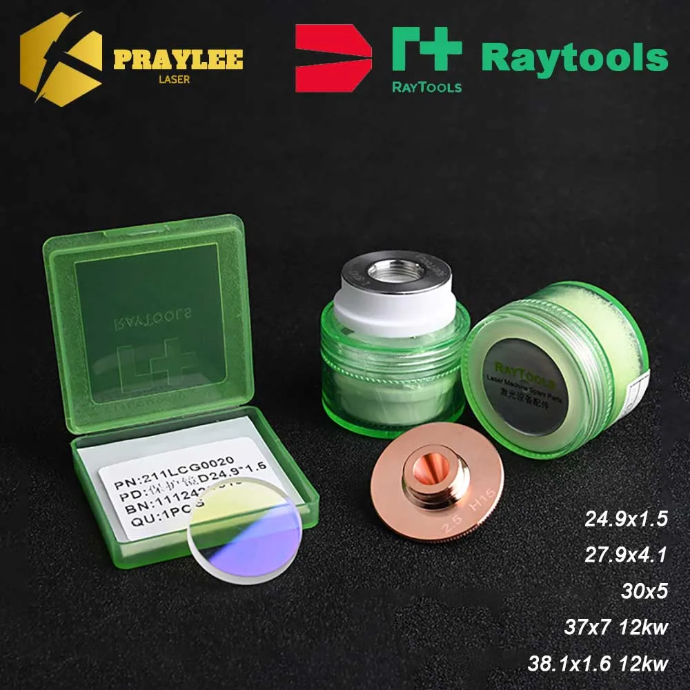 

Praylee Original Raytools Laser Protective Windows 37x7 38.1x1.6 27.9x4.1 Optical Protection Lens D28 D32 Laser Ceramic