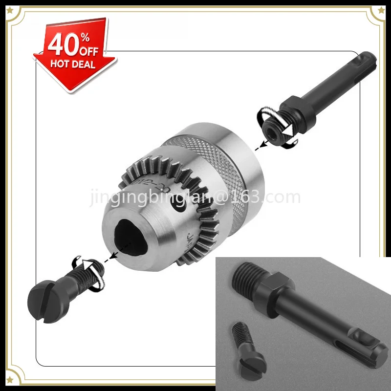 Factory direct sales of electric hammer shank two pits and two slots impact drill electric hammer rotary drill chuck accessories